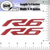 Reflective Motorcycle 3D Emblem Fairing Stickers Decal Compatible with YZF600
