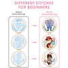 TINDTOP 5 Sets Embroidery Kit for Adult for Beginners, Embroidery