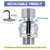 Shower Head Swivel Ball Adapter Brass Adjustable Shower Arm Connector