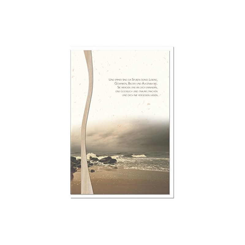 metALUm Large Sympathy Card A4 - High Quality Chromosulphate Cardboard