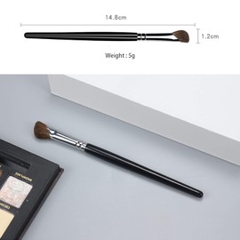Nose Shadow Brush, Angle, Set of 2, Large + Small, Shading Brush, Pony Hair, Makeup Brush, 100% Animal Hair, Powder Content, Good Color, Small Nose Brush, Portable