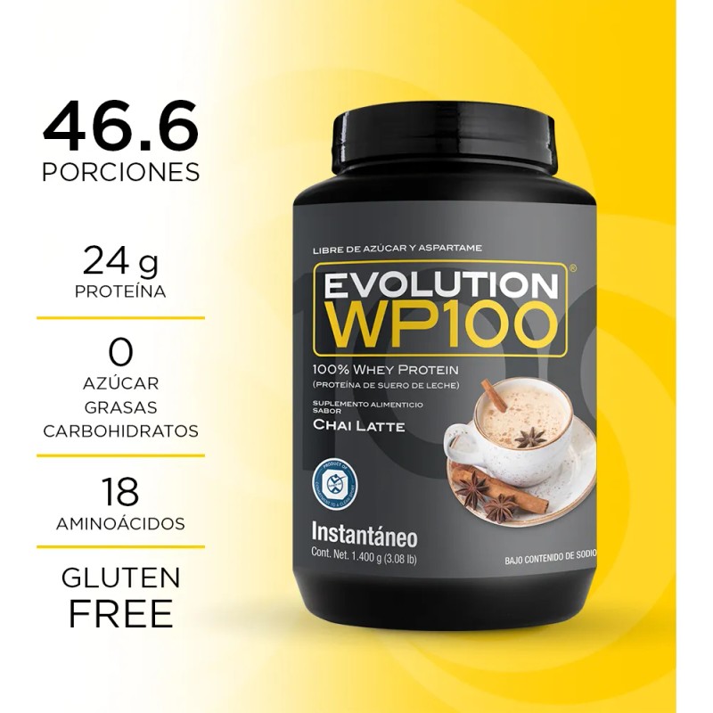 Evolution Wp100 - Bote Chai Latte De 1400 G -
