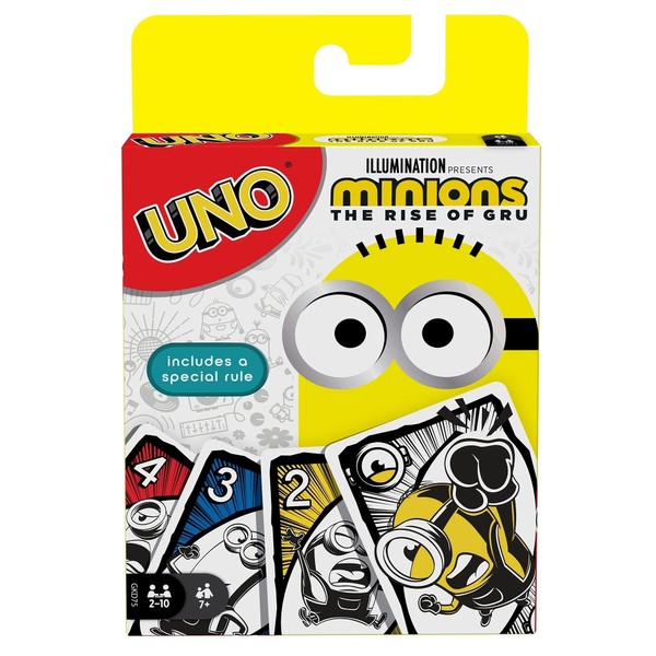 UNO Featuring Illumination’s Minions: The Rise of Gru, Card Game for Kids and Family with 112 Cards, for 7 Year Olds and Up