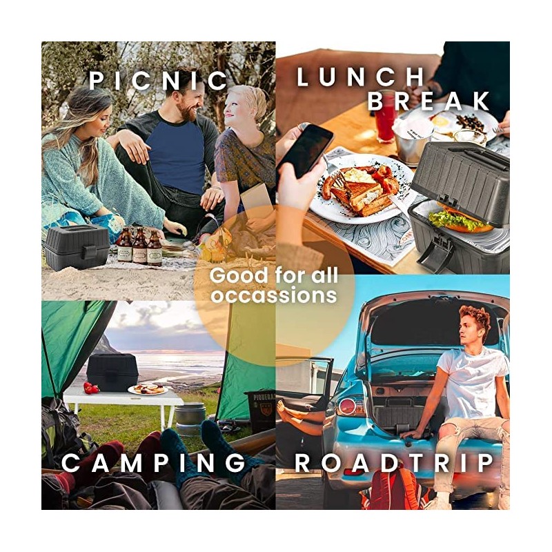 Zento Deals Heating Lunch Box – 12V Portable Mini Electric