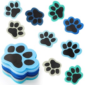 Outus 36 Pcs Paw Carpet Marker Spots 5'' Paw Carpet Dots Line up Spot for Classroom Floor, Marker for Teacher Supplies Classroom Rug School Decoration(Blue Green Color)