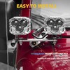 NKCELL POWER JK A-Pillar Windshield Hinge Mounting Dual Light Brackets