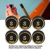 6PCS Billiard Cue Tips PU Multiple Layer Pool Cue Tips