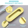 Sliding Pocket Door Hidden Handle, 304 Stainless Steel Pocket Door