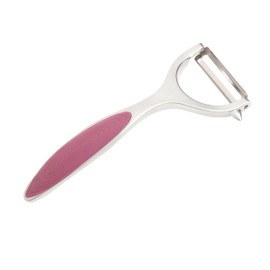 Wiltshire Colour Rush Y-Peeler, Chrome Plated, Anti-Slip Comfortable Soft Grip Handle, Sharp Stainless Steel Blade, Potato Peeler, Fruit, Carrot, Apple, Heavy Duty & Durable, Pink, 15x6.5x1.2cm