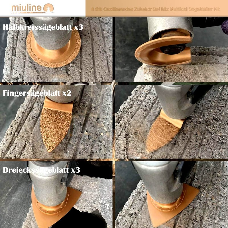 Oscillating Accessory Set Mix Multitool Saw Blades Kit Multifunctional Tool