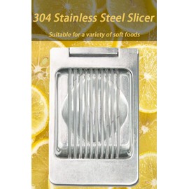 Stainless Steel Egg Slicer, Professional Egg Separator, Egg Slicer, Dishwasher Safe, Robust, for Eggs, Potato, Strawberries, Soft Foods