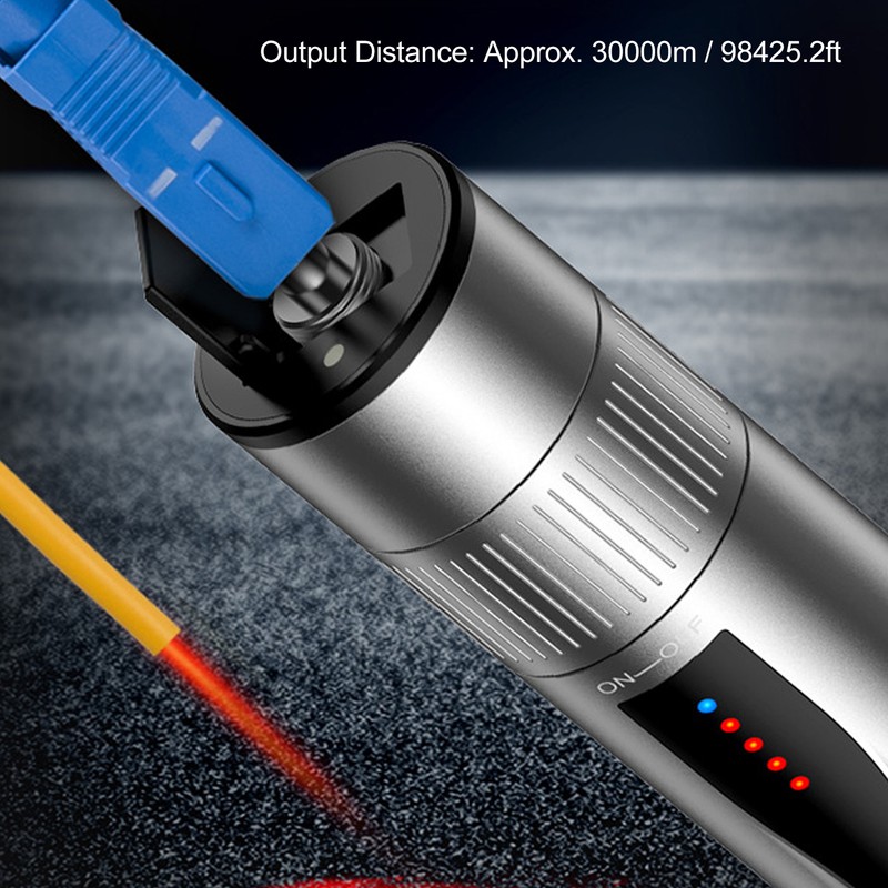 30KM Visual Fault Locator Kit Aluminum Alloy High Accuracy VFL