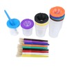 10 Pieces Spill Proof Paint Cups Kids Painting Set with