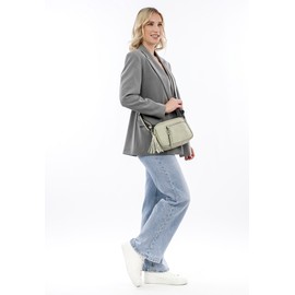 Tamaris TAS Nele 32800 Women's Shoulder Bag Plain, Sage, Unit size