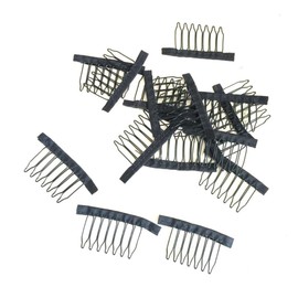 10pcs Steel Tooth Wig Comb Clips for Lace Wigs Durable Hair Net Accessories for Salon Use for