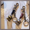 One Limitation AN118 Maneki Cat Key Chain, Leather, Charm, Accessory,
