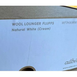 Allbirds NEW ALLBIRDS WOOL LOUNGER FLUFF NATURAL WHITE CREAM SHOES SHERPA MENS SIZE 13