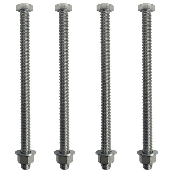 1/2"-13 x 8 Full Thread 304-Stainless Steel Bolts, Nuts &
