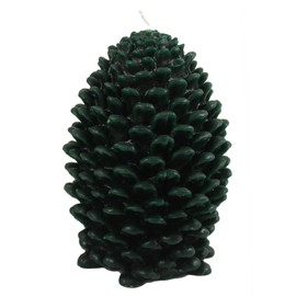 Candlestock Handmade Natural Beeswax Pinecone Candle - Large - Olive