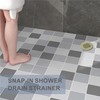 Brushed Gold Snap-in Shower Floor Drain Cover,Hidrop 4-1/4" OD Round