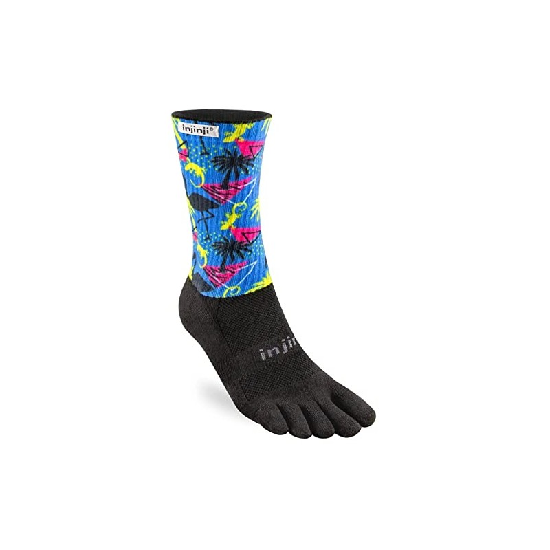 Injinji Unisex Spectrum Trail Midweight Crew Socks