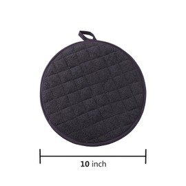 Lifaith Tortilla Server & Pancake Keeper - 2-Pack 10” Microwavable Bag for Food, Tortilla Warmer - Natural High Density Fabric with Sealing Design, Keeps Food Warm & Soft (Dark Grey)