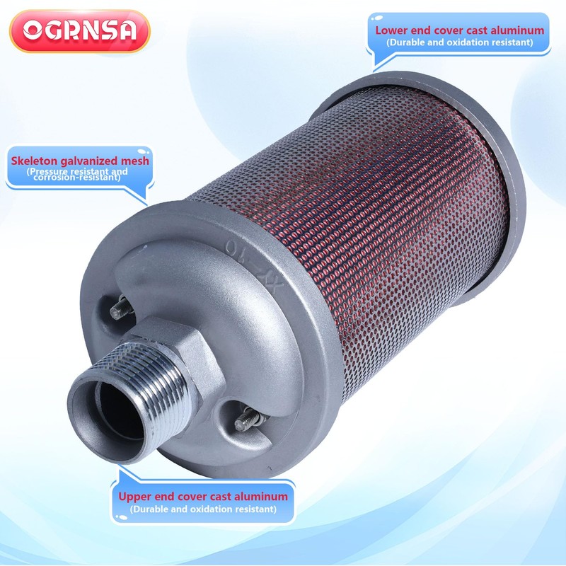 XY-10 DN25 Dryer Silencer，Air Compressor Silencer 1"，Drying Machine Diaphragm Pump