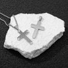 Scddboy Cross Necklace for Men,Stainless Steel Gold Silver Jesus Christ