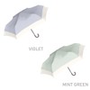 Nakatani Natural Basic Women's Folding Umbrella, Dullness Bicolor Violet [724-057],