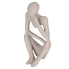Resin Thinker Sculpture Abstract Statue Collectible Figurine Home Office Desktop