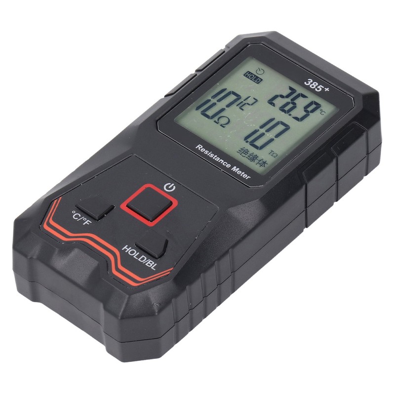 Resistance Tester LCD Display Auto Recognition Quick Response Resistance Meter