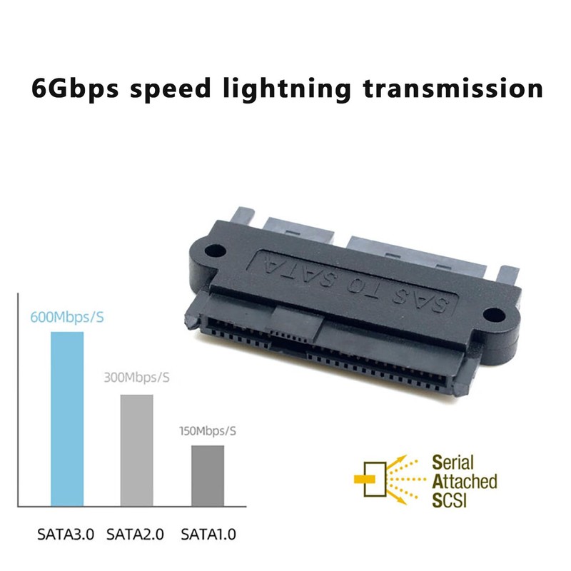 ECKDZMY SFF-8482 29Pin SAS to SATA Adapter SAS Hard Disk