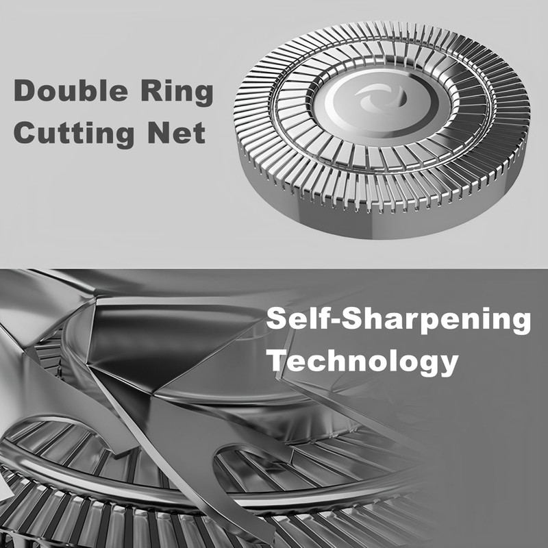 Head Shaver Replacement Heads,7D Head Shaver Replacement Blades,Compatible with Many