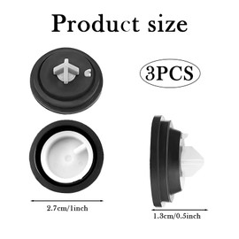 3 Pcs Ideal Standard Flush Valve Seal, Toilet Cistern Flush Parts, Ideal Standard Flush Valve, Flush Valve Seal Compatible with Multiple Models for Ideal Standard Flush Valves