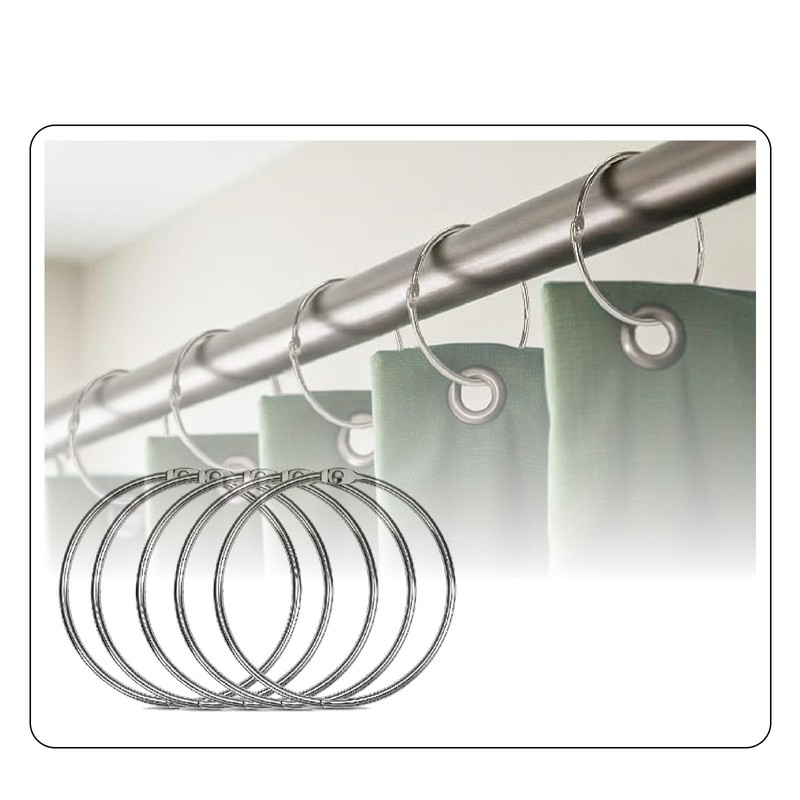 4 Inch 6 Pack Binder Rings, Extra Large Loose Leaf