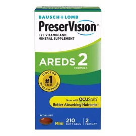 Areds 2 Vitaminas Minerales Para Ojos Preservision 210gels Sabor Natural