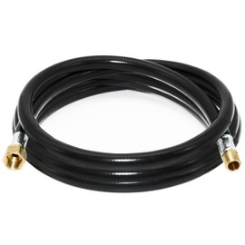 Flame King Propane Thermo Plastic Rubber Hose Assembly, 120-inch, 3/8-inch ID for RVs and Travel Trailers