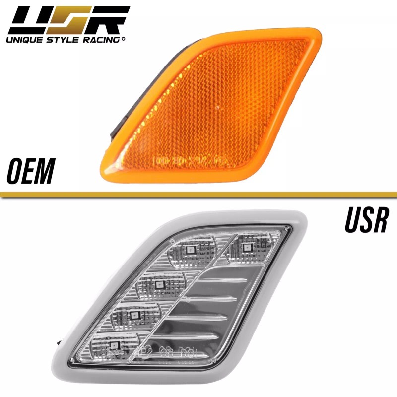 DEPO / Unique Style Racing (USR) White LED Clear Bumper