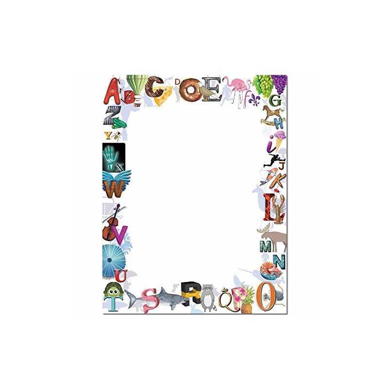 Alpha Border Letterhead Laser & Inkjet Printer Paper (100 Pack)