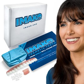 Imako Premium Cosmetic Uppers - 1 Pack - Small, Natural White - DIY Smile Makeover - Made in USA