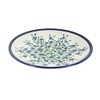 Blue Rose Polish Pottery Porcelain Vine Dessert Plate