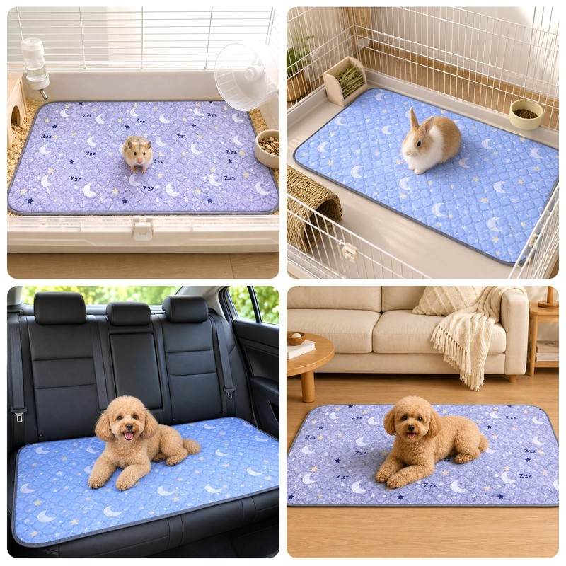 Fnaobai Guinea Pig Cage Liner 2 Pack Super Absorbent Washable