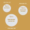 Queen.Y Felt Plate Divider, Pack of 24 Round Plate Protectors,