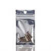 Pack of 100 Foil Bags, Resealable Odour-Proof Bags, Flat Bag
