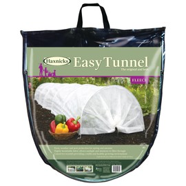 Tierra Garden 50-5060 Haxnicks Easy Fleece Tunnel Garden Cloche, Cover and Protect Plants from Harsh Weather, Animals, and Pests, Fleece Dome for Your Garden