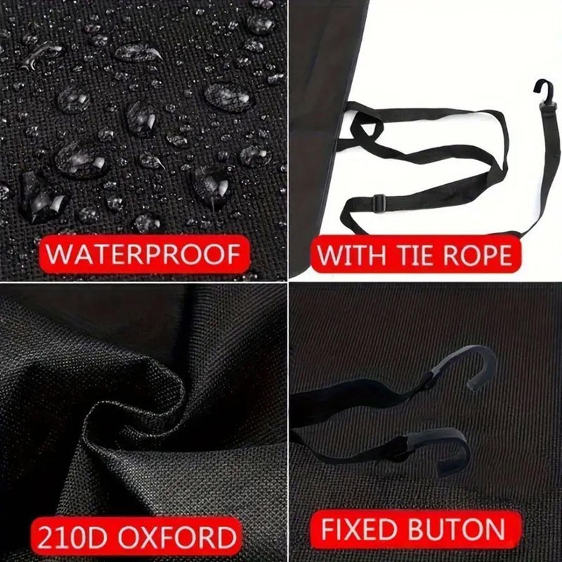 RV Rear Door Awning,Truck Sun Shade Cover | Windproof Rear