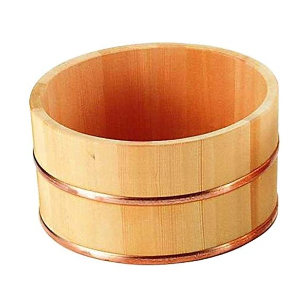 Youbi Natural Japanese Oke Pure Wood Bath Bucket, Natural Fresh Scent