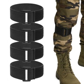 LPZMPZ 4 mollette per pantaloni da bicicletta, protezione per pantaloni, protezione per le gambe, in , per ciclismo, ciclismo, jogging, pesca, caccia, escursionismo