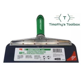 USG Sheetrock Drywall Offset Taping Knife Combo - 10" & 12" Blue Steel