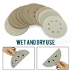 Viaky 25Pcs 125mm Sanding Discs, 5 Inch 8 Hole Wet